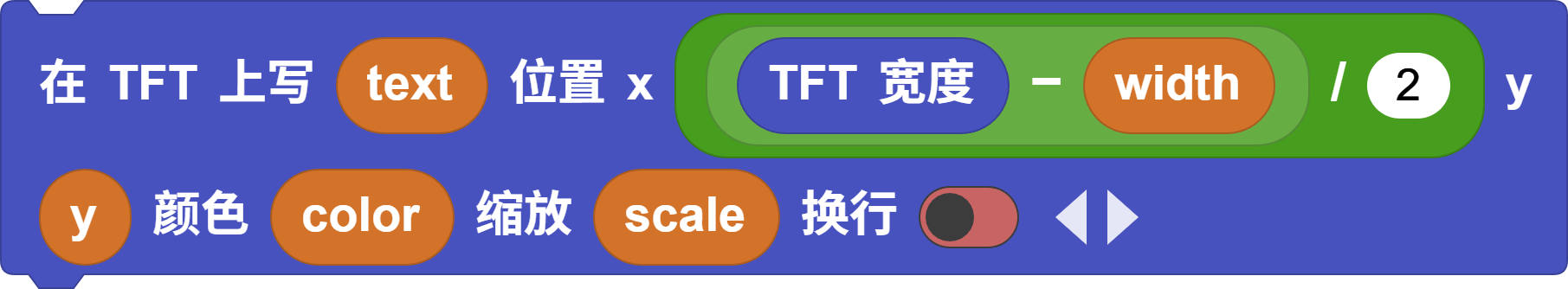 tft text block