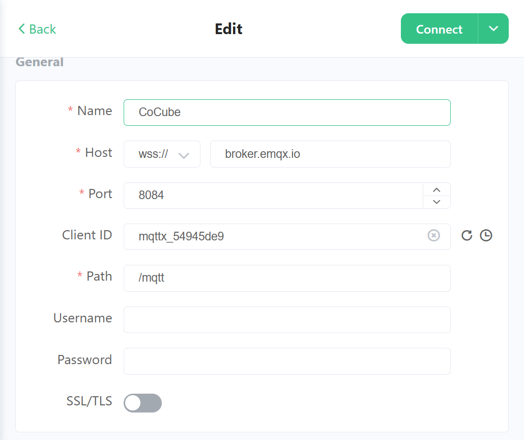 MQTTX 连接设置