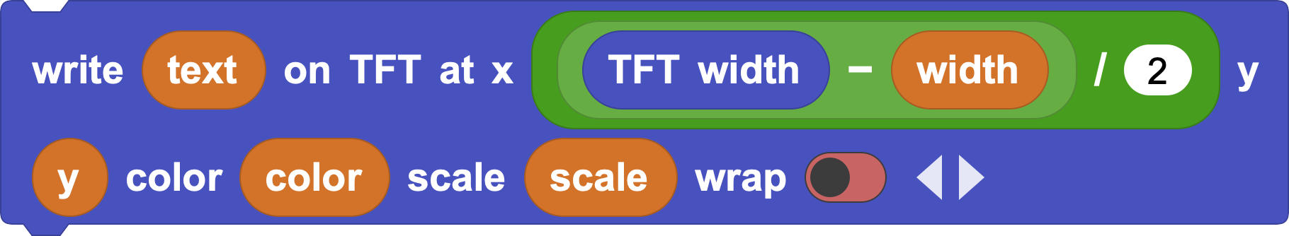 tft text block