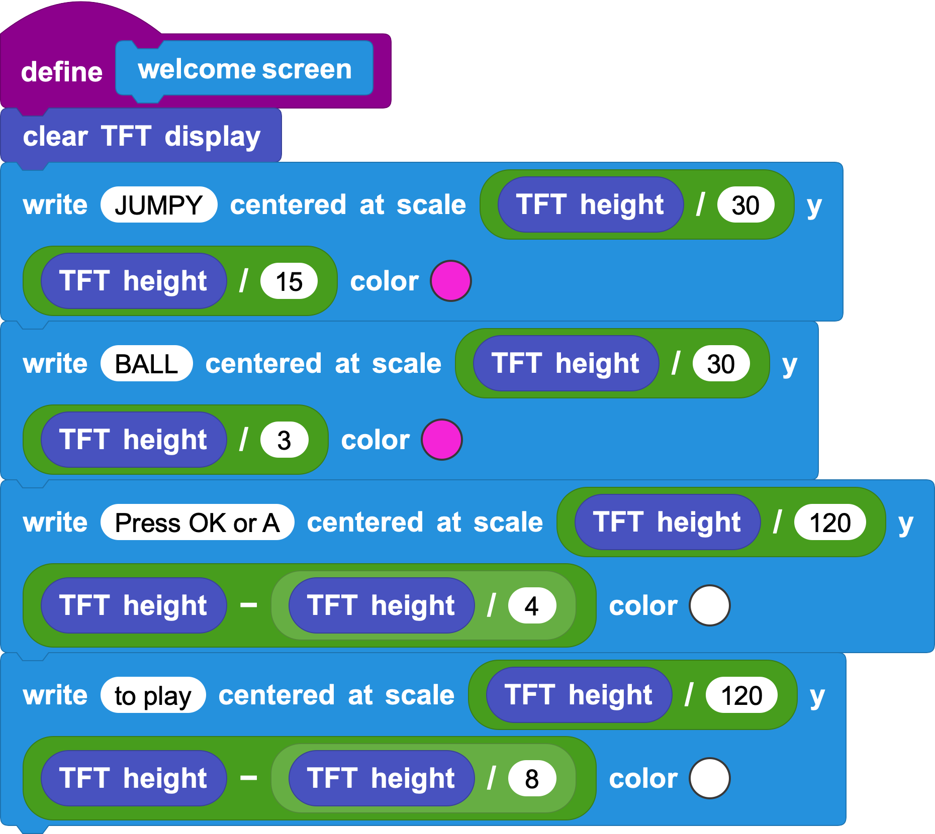 welcome screen