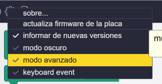 modo avanzado