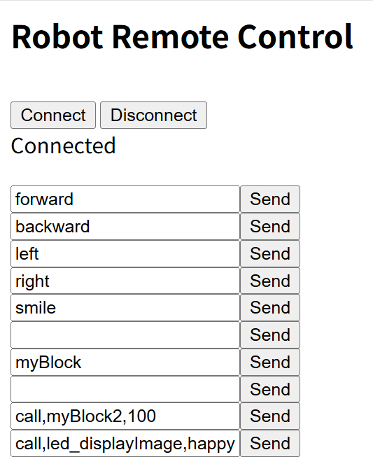 Control remoto web