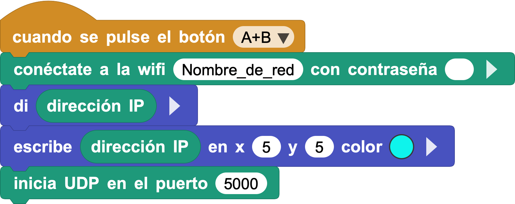 Conectar a Wi-Fi e iniciar el servicio UDP