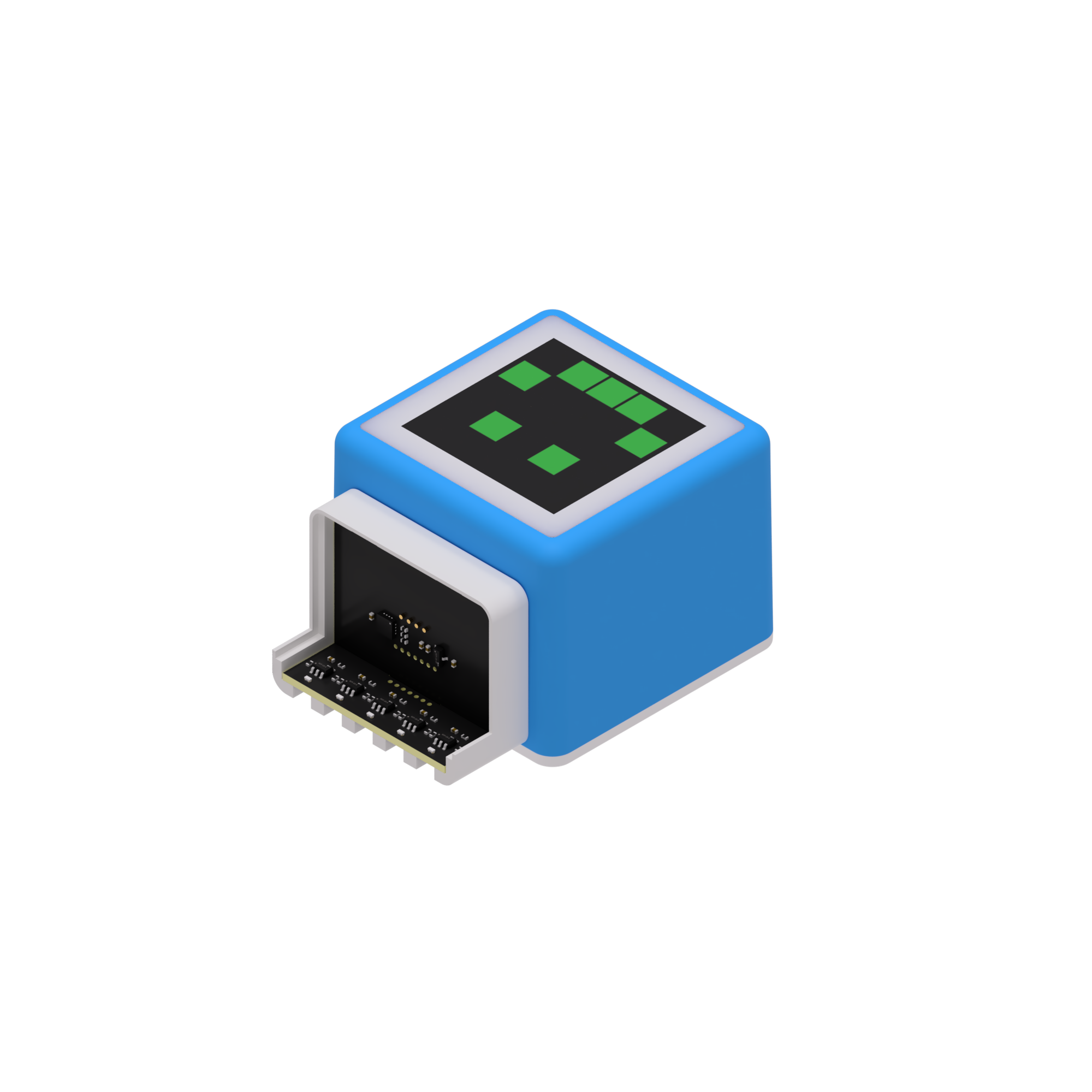 Robot CoCube con sensor de seguimiento de línea